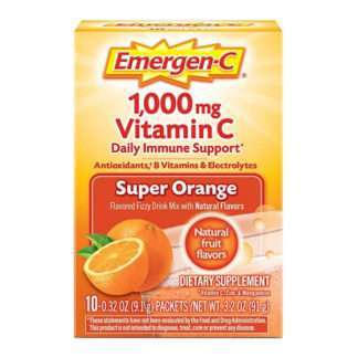 Emergen-C Effervescent Sachet Super Orange, 1 Count
