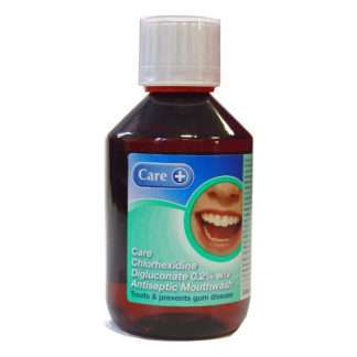 Care+Chlorhexidine Antiseptic Mouthwash 300ml 01430