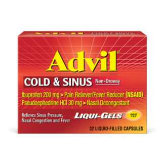 Advil Cold & Sinus Non-Drowsy Liqui Gels, 20 Count
