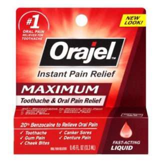 Orajel Maximum Strength Liquid Tooth Pain Reliever, 13 ml