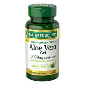 Nature's Bounty Aloe Vera Gel 5,000 mg, 100 Softgels