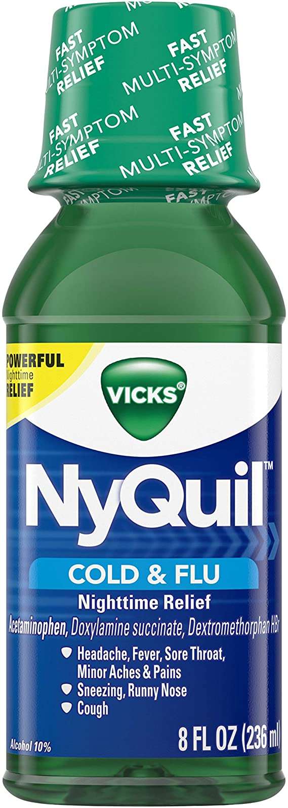 Nyquil Severe Cold & Flu Original Liquid, 8 oz BenuAruba