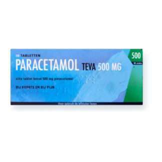Paracetamol Teva 500 mg Tablets, 30 Count