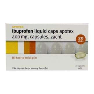 Apotex Ibuprofen 400 mg Liquid Gel Capsules