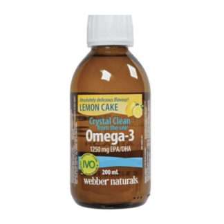 Webber Naturals Liquid Omega-3 1250 mg Lemon Cake Flavor, 200 ML