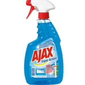 Ajax Glass Cleaner Spray 750ml NEW DESIGN Degrease