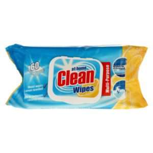 At Home Clean Multi Cleaning Wipes 60pcs Lemon  UK