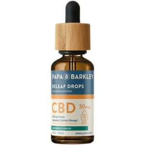 Papa & Barkley Relief Drops 30ml, Lemongrass and Ginger Flavor