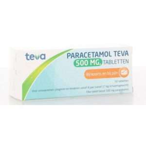 TEVA Paracetamol 500 mg- 50 tablets- 8711218984212