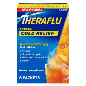 Theraflu Daytime Severe Cold Relief Powder, Honey Lemon​ Flavor